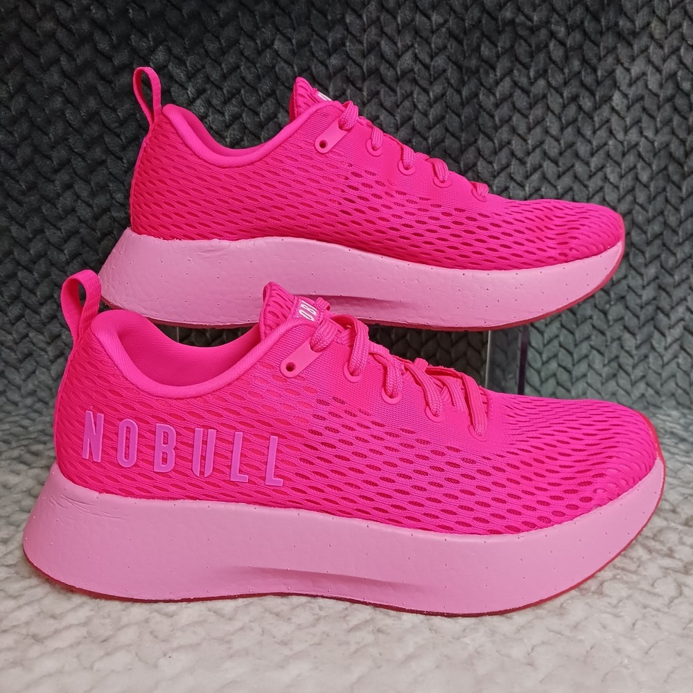 Nobull Journey Neon Pink Women's Training Running Sneakers Shoes Size 11
